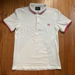 White and Red Fred Perry Polo